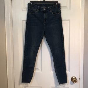 TOPSHOP Raw Hem Jaime Jeans